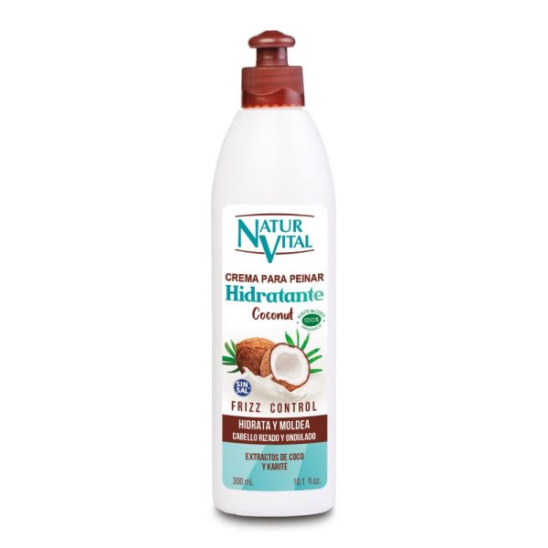 Crema Para Peinar Hidratante Coconut NaturVital